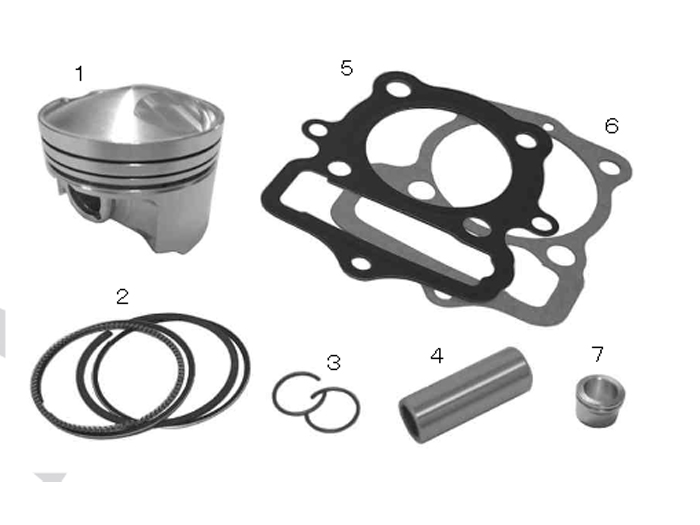 Takegawa 53mm High Comp Piston Kit - XR100R +R Superhead