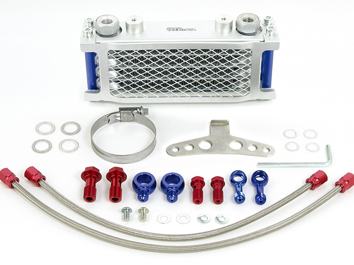 Takegawa Slimline Oil Cooler Kit - CRF50 - 4 row to cover