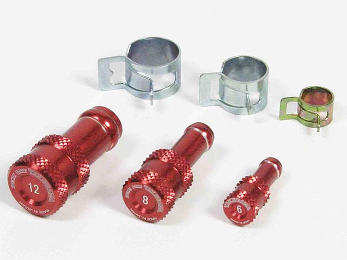 Takegawa Aluminum Hose Plug Set - Red