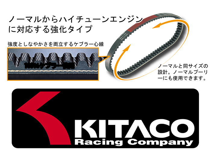Kitaco Racing Kevlar Drive Belt - Ruckus Zoomer