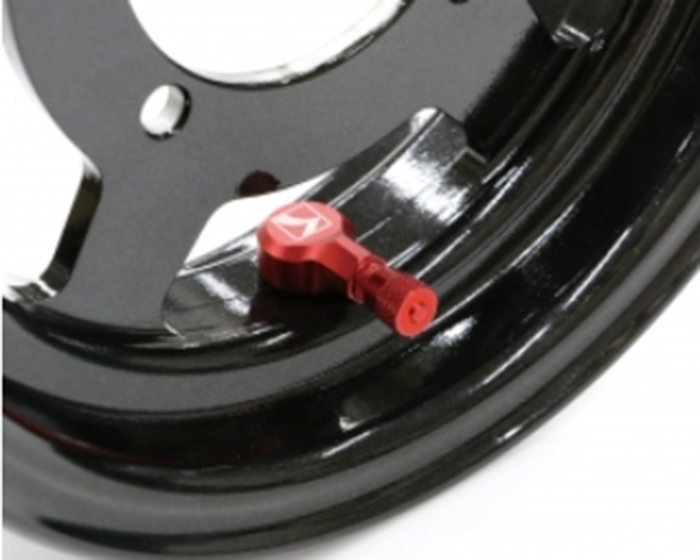 Kitaco 90 Degree Valve Stem - Red - Grom NSF100 NSR50