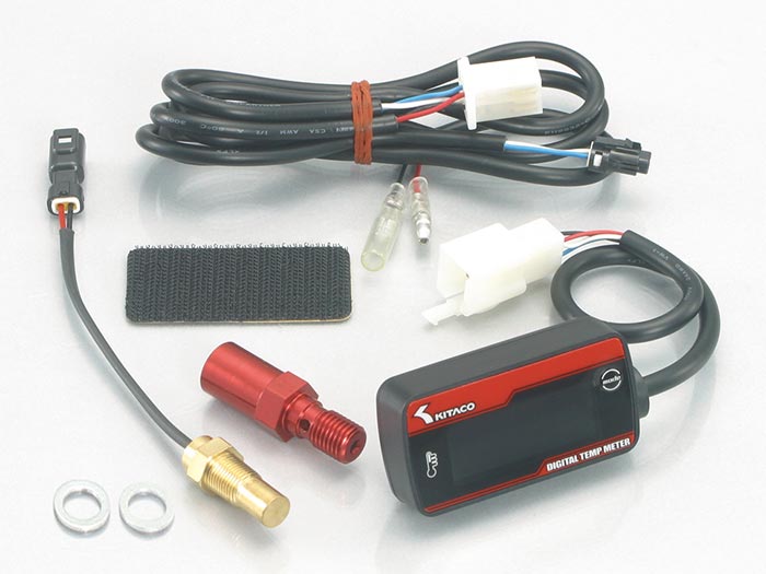 Kitaco LCD Inline Oil Temp Gauge Kit - Type 2