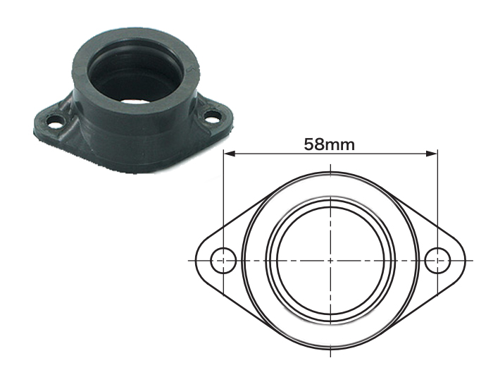 Kitaco Mikuni VM26 Carb Adapter Boot