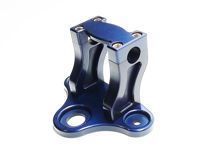 Aluminum Top Clamp 7/8 bars - CRF50 blue