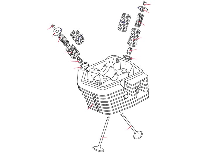 Kitaco SE-Pro Head Repair Parts - CRF100