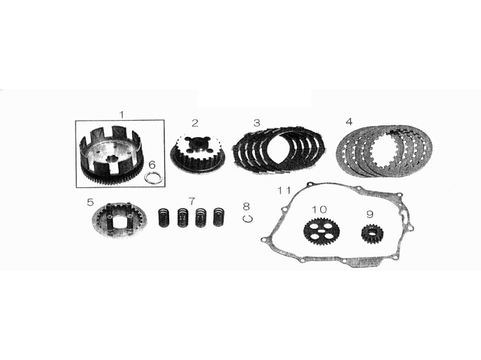 Takegawa Special Clutch Repair Parts - CRF100F